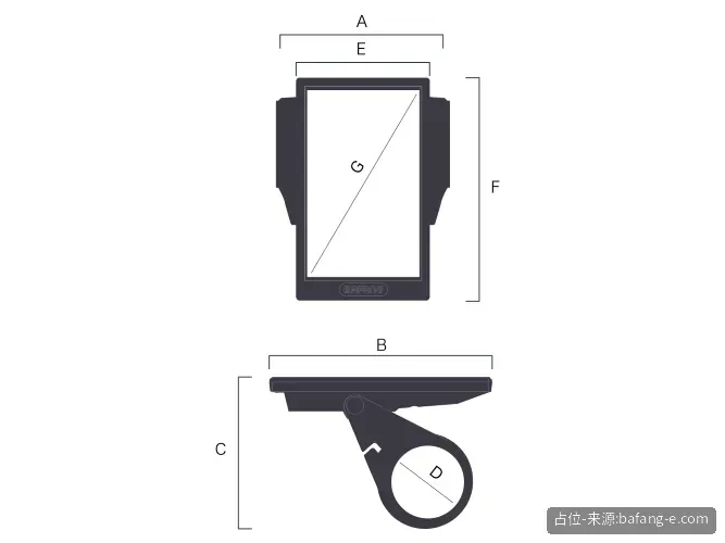 Bafang DP C010.CN 4.0" TFT E-Bike Display 2