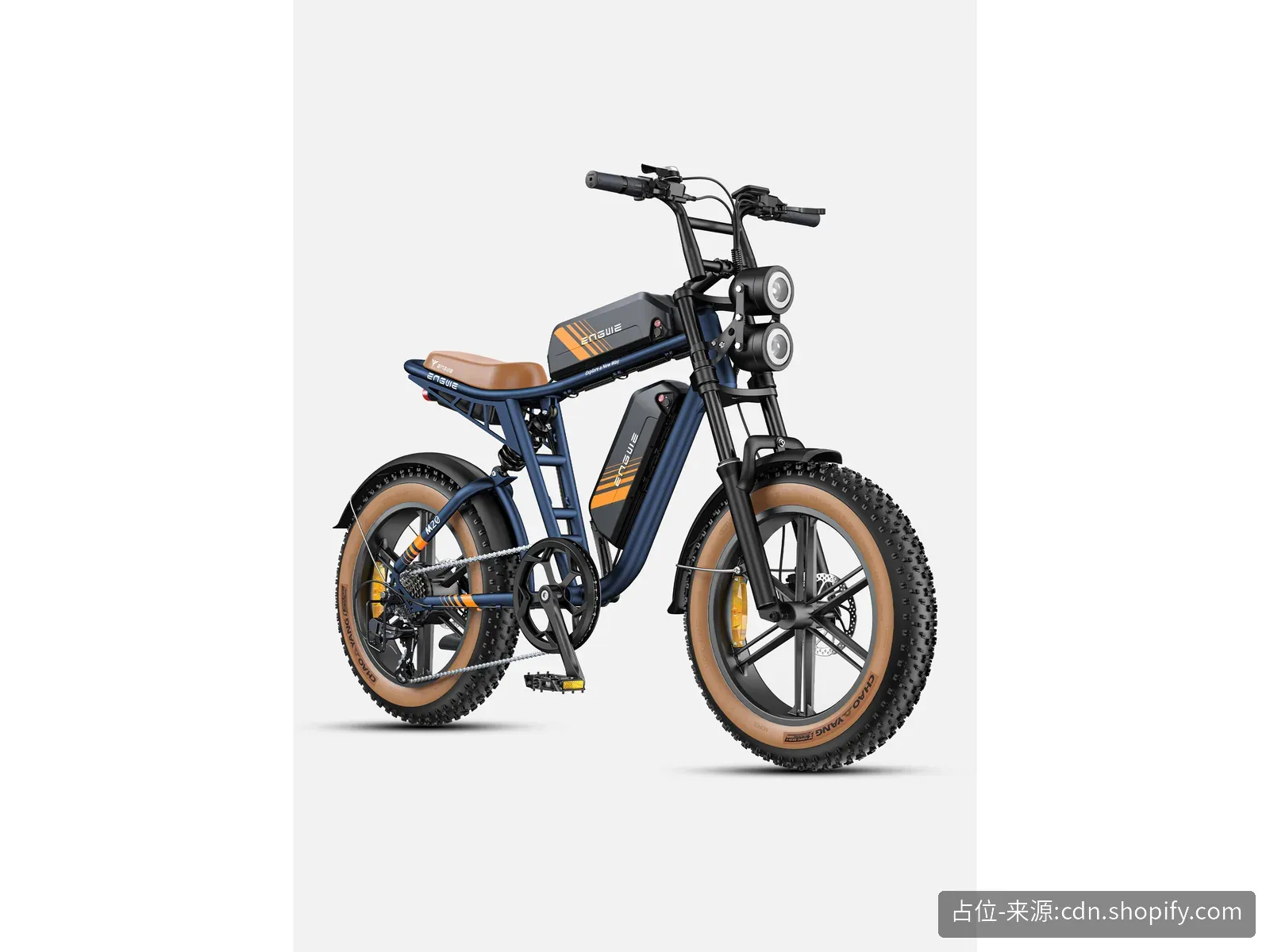 ENGWE M20 2.0 Moped-Style Full-Suspension Fat-Tire E-Bike (52V)