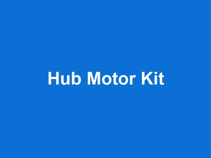750W Hub Motor Conversion Kit