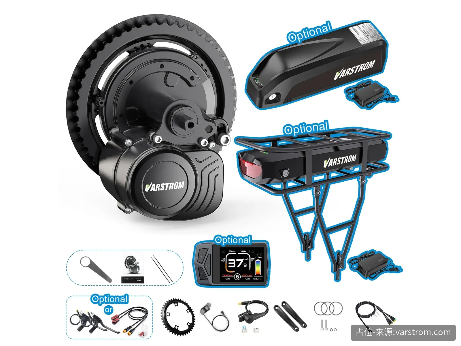 Tongsheng TSDZ2B Torque-Sensor Mid-Drive Kit (36V 250W / 48V 500W) 2